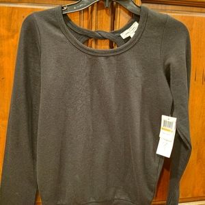 NWT Jessica Simpson black sweatshirt to size xs